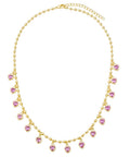 Pink heart necklace