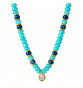 Luxe Teardrop Natural Stone Necklace!