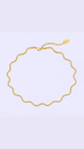 Gold Wave Necklace